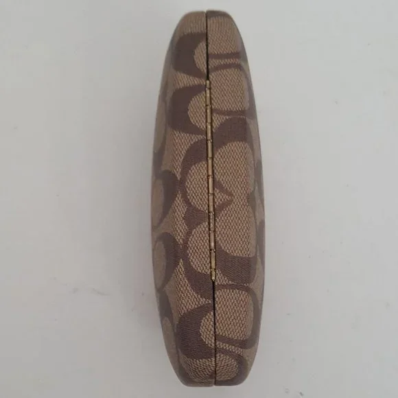 COPY - Coach Signature Clam Shell Sunglasses Glasses Hard Case Holder - Picture 3 of 6